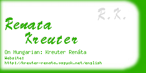 renata kreuter business card